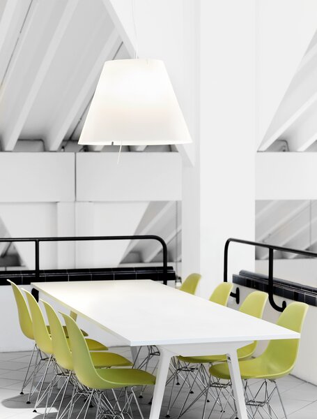 Lampada a sospensione Luceplan, dimmerabile, Bianco, Sala da pranzo, Alluminio