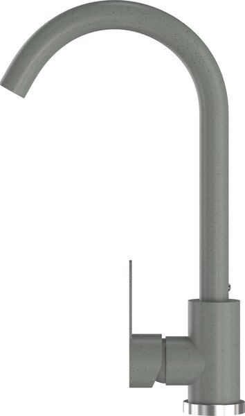 Granitan | PRESTIGE - Miscelatore da cucina - Orientabile a 360° - Grigio - Carica in Vetroceramica