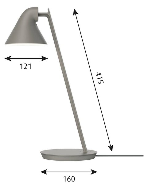 Louis Poulsen NJP Mini lampada LED da tavolo talpa