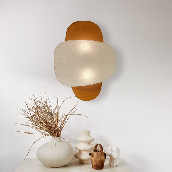 Applique da parete MARKET SET, Screen 70's, dimmerabile, Beige, Corridoio, Tessuto / Tessile