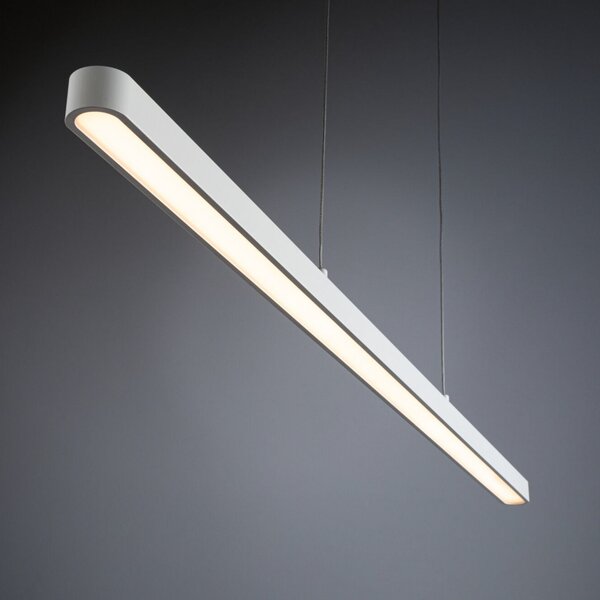 Lampada a sospensione Paulmann, Lento, dimmerabile, Bianco, Soggiorno, Alluminio, Moderno