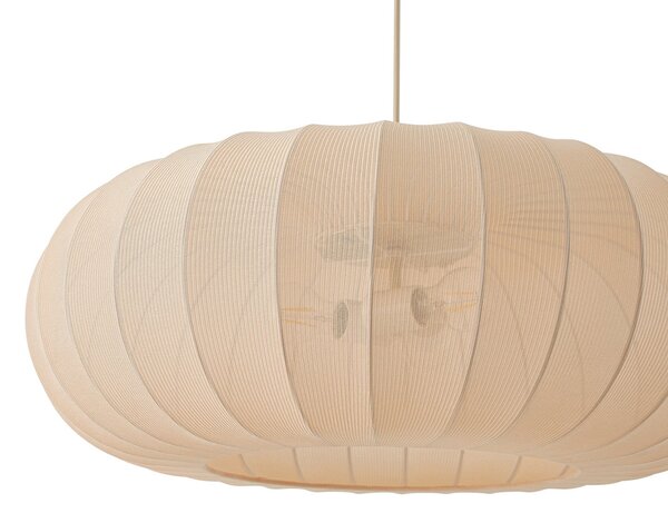 Lampada a sospensione Lindby, Helin, dimmerabile, Beige, Soggiorno, Tessuto / Tessile, Scandinavo