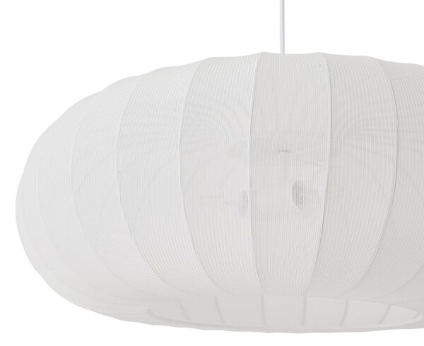 Lampada a sospensione Lindby, Helin, dimmerabile, Bianco, Soggiorno, Tessuto / Tessile, Scandinavo