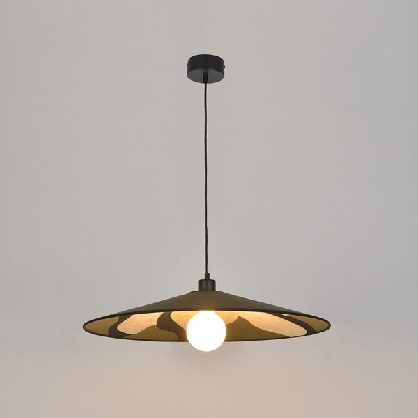 Lampada a sospensione MARKET SET, Sonia Laudet, dimmerabile, Verde, Soggiorno, Tessuto / Tessile, Design
