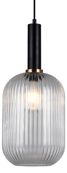 Lampada a sospensione Antiola PND-5588-1L-BK+CL Italux