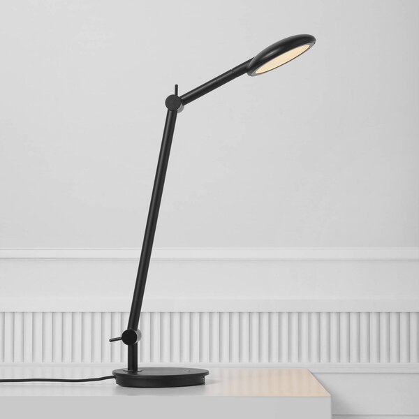 Nordlux Lampada LED tavolo Bend, touchdimmer, raccordo USB