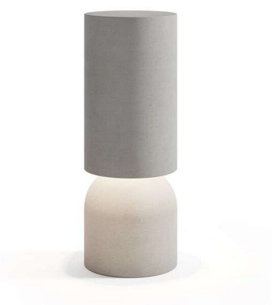 Lampade da esterno Luceplan, dimmerabile, Grigio, Terrazza, Cemento