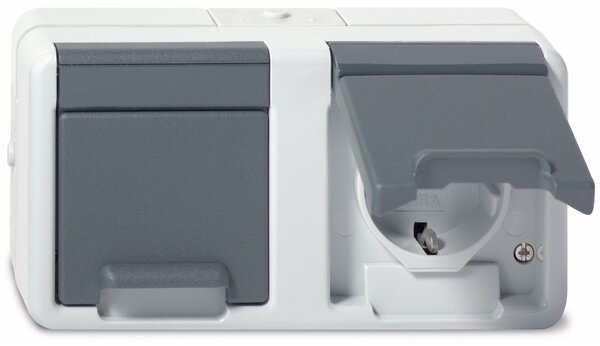 Gira Schuko scatola doppia gr 078130