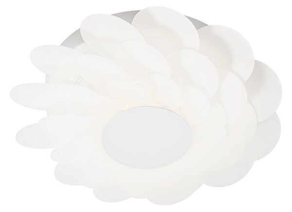 Applique da parete Lucande, Bloem, dimmerabile, Bianco, Soggiorno, Plastica, Moderno