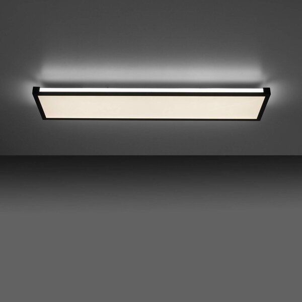 JUST LIGHT. Plafoniera LED Mario 100x25cm, dimming, RGBW