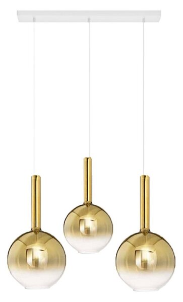 Lampadario vetro oro perenz lollipop 8554 or 8556 or 8034 b multiluce oro bianco - Perenz