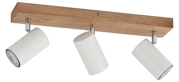 Faretto da soffitto Lindby Maniva, 44 cm, 3 luci, bianco, GU10