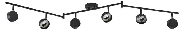 Lindby Led Plafoniera Lampada da soffitto 6 Flame Nero Opaco759