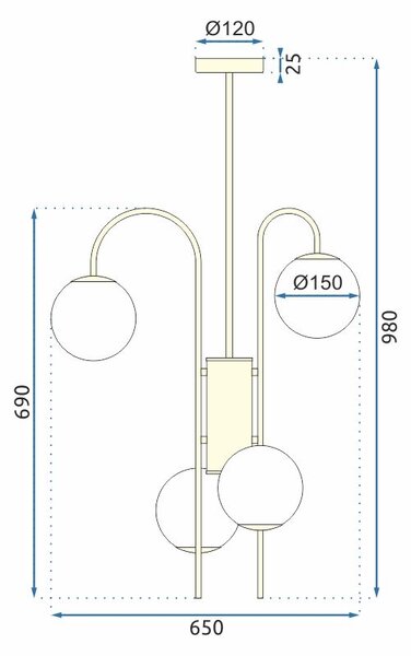 Lampada APP1003-6CP