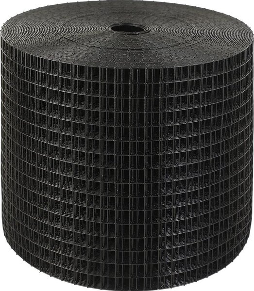 Protezione per pannelli solari da 15 x 3048 cm, kit rotolo protezione da animali selvatici con 100 elementi di fissaggio in lega di alluminio, protezione per pannelli solari con rivestimento in PVC antiruggine, rete metallica in rotolo da 12,7 mm