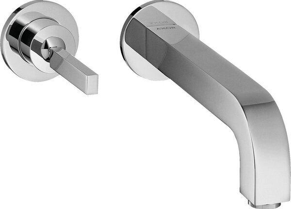 Hansgrohe AXOR Citterio mitigeur monocommande de lavabo encastré, rosette pour montage mural, bec 160mm, 39113000, 39113000
