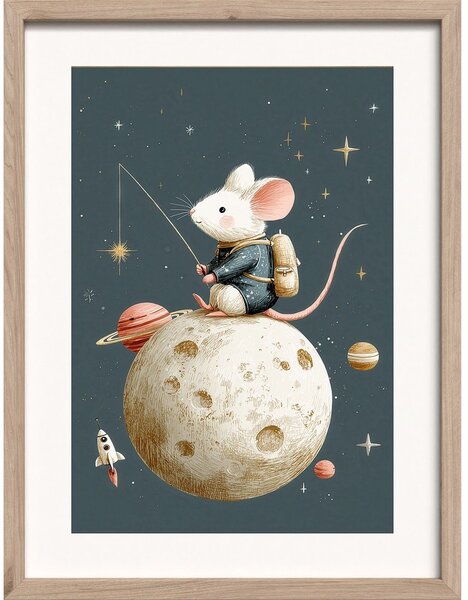 Quadro da bambini 30x40 cm Astro Mouse – Styler