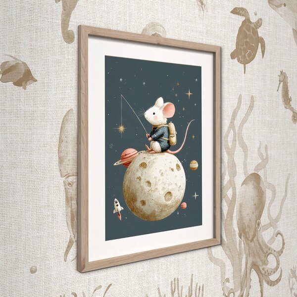 Quadro da bambini 30x40 cm Astro Mouse – Styler