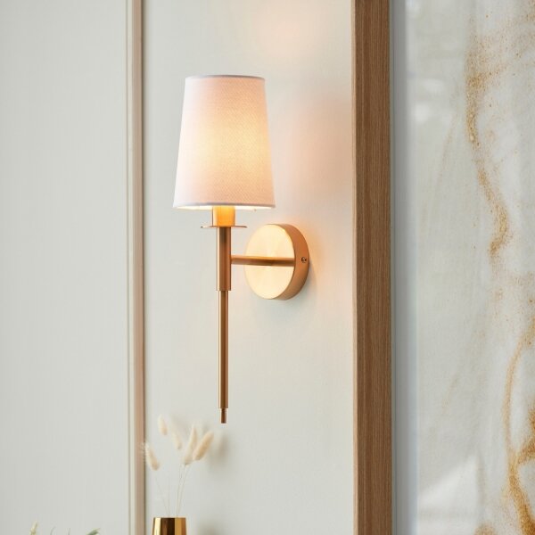 Endon 110738 - Lampada da parete 1xE14/6W/230V bianca/dorata