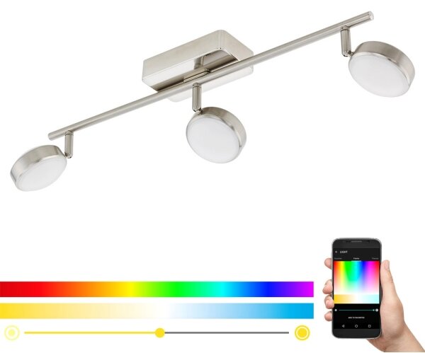 Eglo 97716 - Faretto LED RGB CORROPOLI-C 3xLED/5W/230V