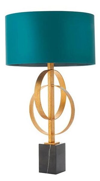 Endon 95221 - Lampada da tavolo 1xE27/10W/230V blu/ottone/nero