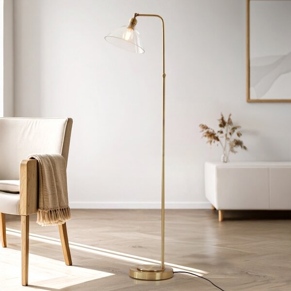 Endon 107609 - Lampada da terra 1xE27/10W/230V ottone