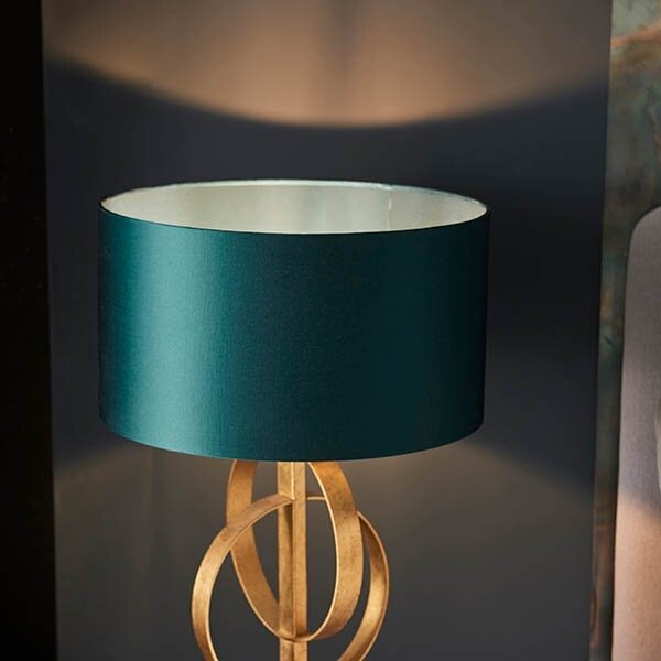 Endon 95221 - Lampada da tavolo 1xE27/10W/230V blu/ottone/nero
