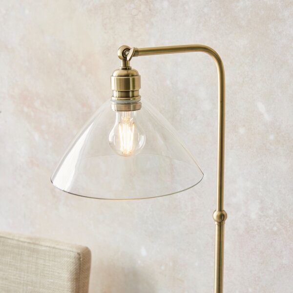Endon 107609 - Lampada da terra 1xE27/10W/230V ottone