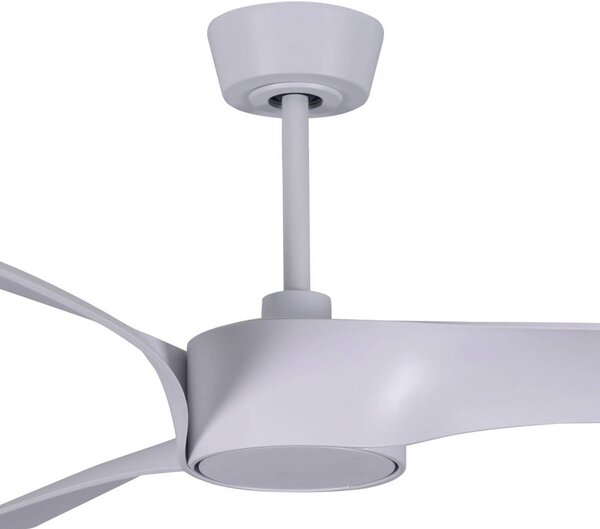 Beacon Lighting Ventilatore da soffitto Beacon con luce Line, bianco, Ø 132 cm silenzioso