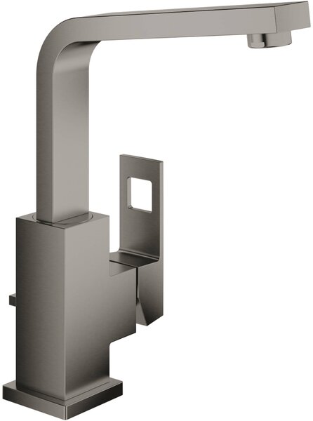 Grohe Eurocube - Miscelatore per lavabo con bocca di erogazione, Grafite dura spazzolata 23135AL0