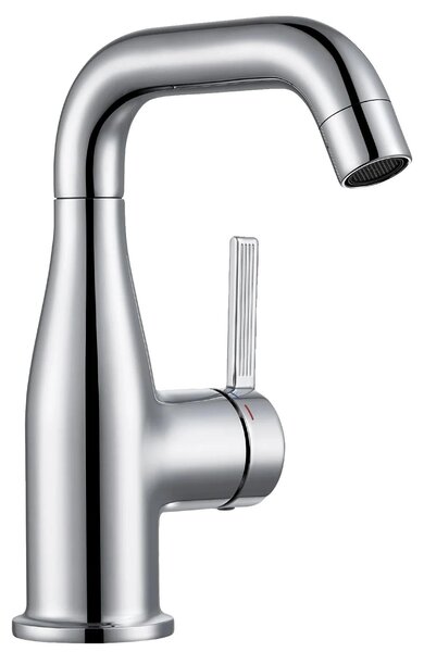Miscelatore per lavabo, realizzato in lega di zinco resistente, facile da installare, finitura cromata, acciaio inossidabile, attacco G3/8