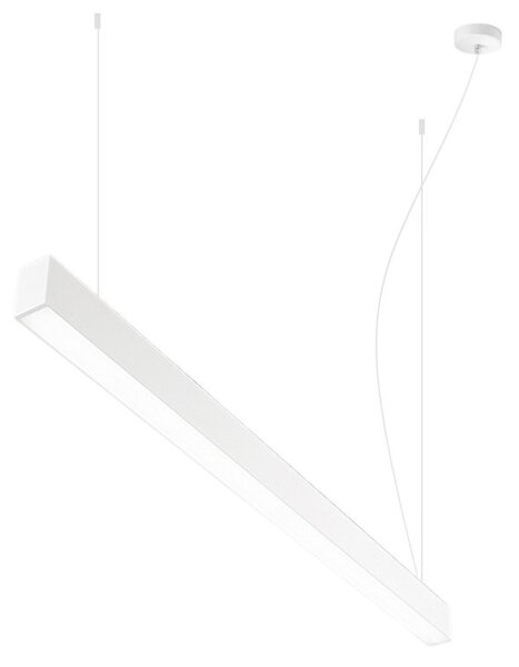 Lampadario moderno perenz grid 8464 b ct 8469 b led cct metallo bianco - Perenz