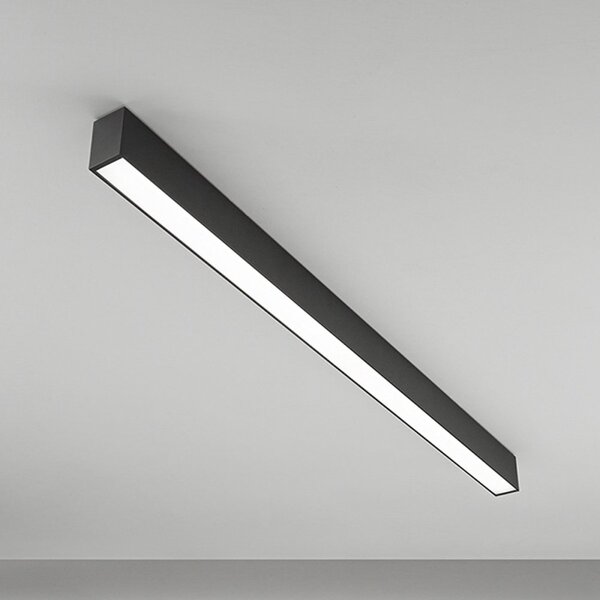 Plafoniera moderna perenz grid 8464 n ct led cct metallo nero - Perenz