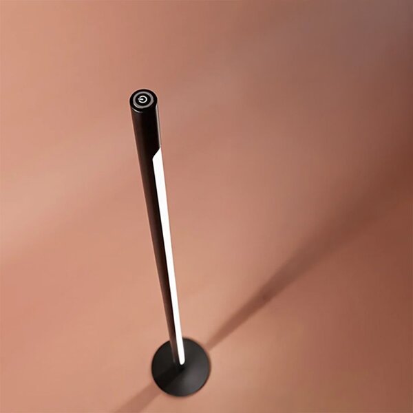 Piantana moderna led perenz stick 6760 n lc led nera touch dimmerabile - Perenz
