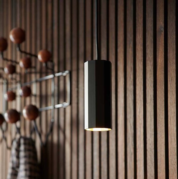 NORDLUX Alanis lampada a sospensione con profilo quadrato, variante: Ø 60 x 150 mm, 15 W, nero