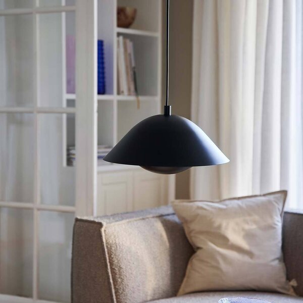 Lampadario a sospensione NORDLUX Freya, Variante: Ø 350 x 170 mm, E27, 40 W, nero
