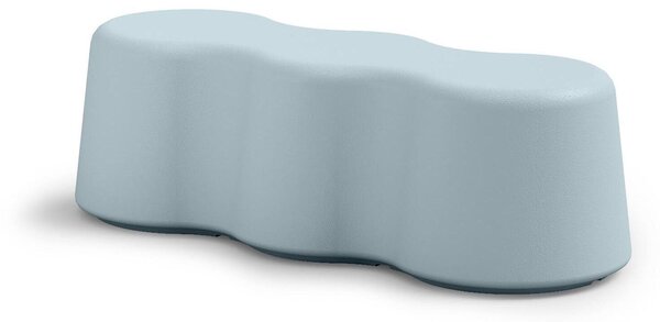 Panchina multicolori Bench 3 forma ondulata pensate per aggiungere vivacit� agli spazi dimensioni 150x55xh 45 cm Colore Zaffiro