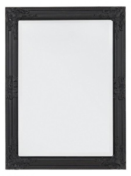 Specchio Miro con Cuscini Nero Opaco 62x82 in Legno