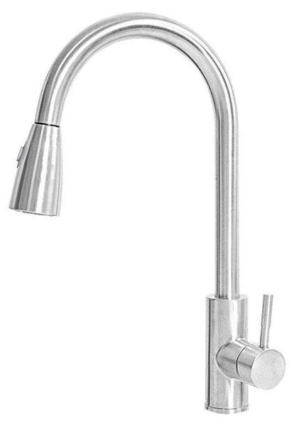Miscelatore da cucina estraibile in acciaio inox