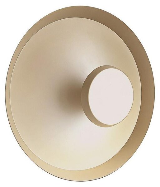 Plafoniera LED rotonda COCO color caffè 12 W, luce calda 1400 lm, metallo, dimensioni: 12x40x40 cm, IP20, Light Prestige