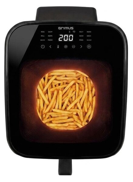 G3 Ferrari Friggitrice ad Aria 7 Litri Potenza 1700W con Timer e Termostato Regolabile colore Nero WowFry - G10226