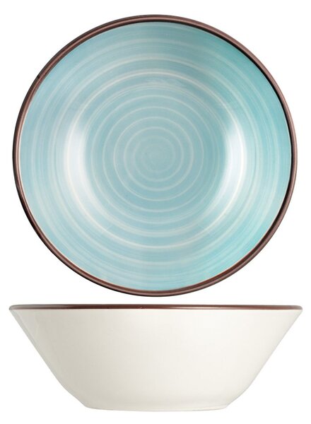 Set 12 ciotole coniche Caribe in stoneware assortiti cm 16,5