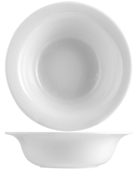 Set 6 insalatiere Firenze in porcellana bianca cm 23