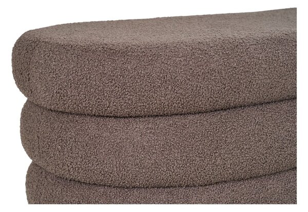 Panca marrone in tessuto bouclé Dartford - House Nordic