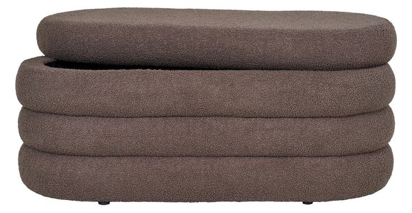 Panca marrone in tessuto bouclé Dartford - House Nordic