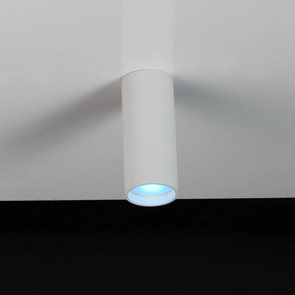 LUTEC Spot LED soffitto Stag, CCT e RGBW, bianco