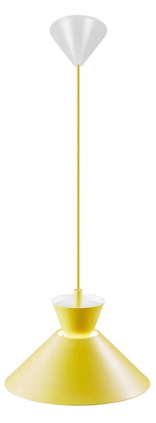 Nordlux Lampada a sospensione Dial con paralume in metallo, giallo, Ø 25 cm