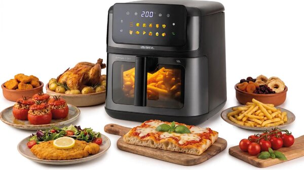 Ariete Friggitrice ad Aria 10 Litri Potenza 2100 Watt con Doppia Resistenza e 14 Programmi colore Nero - 00C464211AR0
