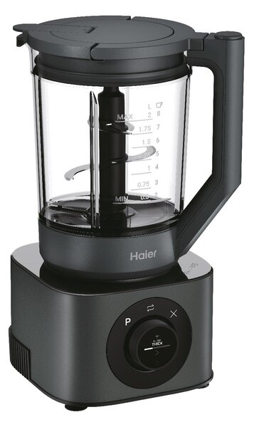 Haier Frullatore con Bicchiere Capacit 2 L 10 Velocit + Funzione PULSE con 3 Caraffe colore Obsidian Grey - HBL7W5 011