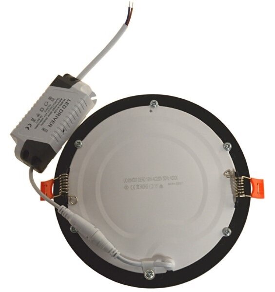 Lampada LED da incasso GERD LED/12W/230V 4000K nero